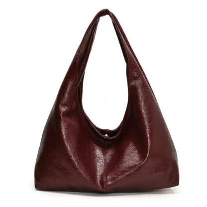 Large Capacity PU Leather Hobo Underarm Bags