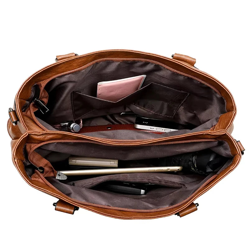 Elegant Handbag For Women High Quality Leather Top-Handle Bags