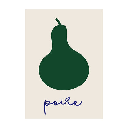 Kitchen Wall Art Poster – Bon Appétit Minimalist Typography Print