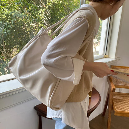 Portable Texture Tote Bag for Women