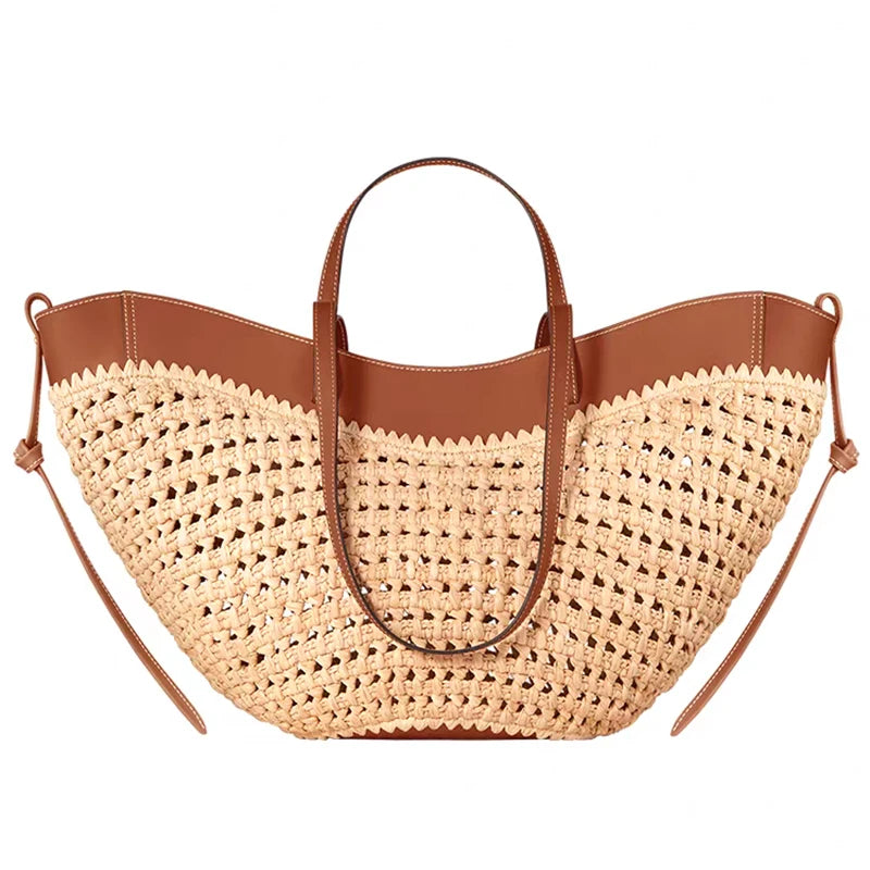 Brand Straw Woven Shoulder Bag
