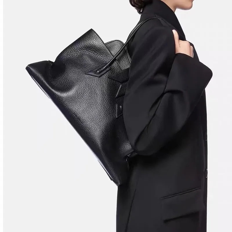 Crocodile Pattern Leather Tote Bag – Large Capacity Shoulder Bag