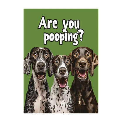 Funny Cow Poster – Are You Pooping? Farm Animal Bathroom Art