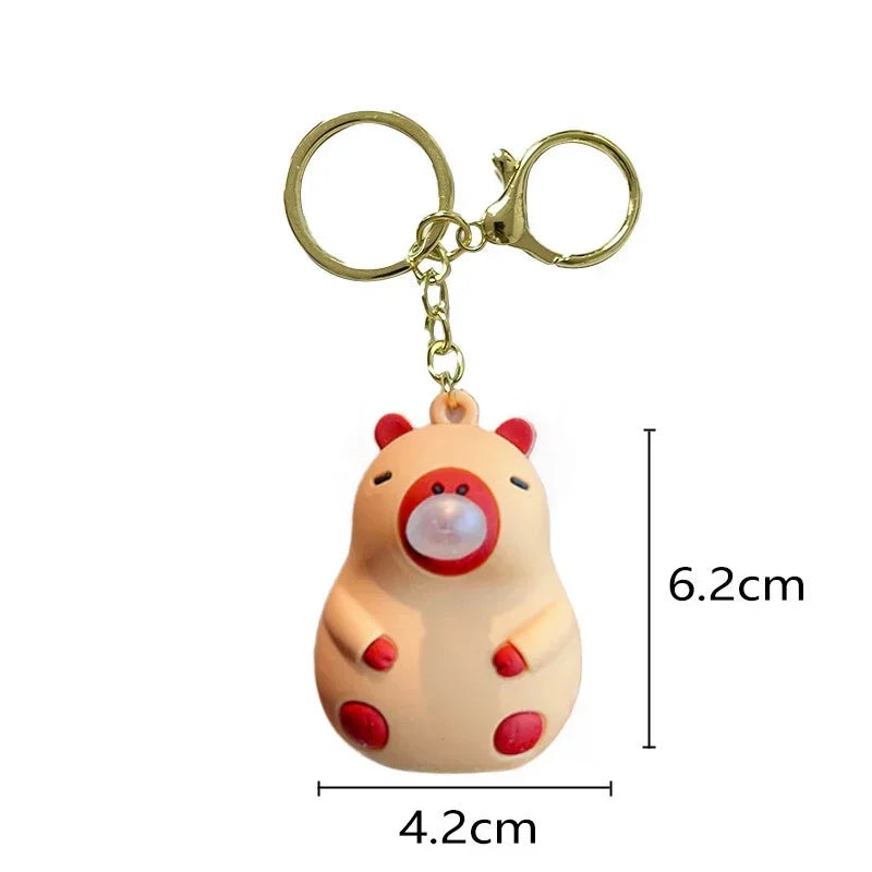 Capybara Squeeze Bubble Keychain Toy