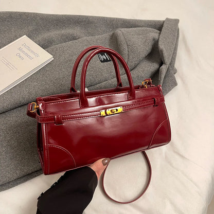 Small Pu Leather Crossbody Bags Lady Short Handle Shoulder Bag