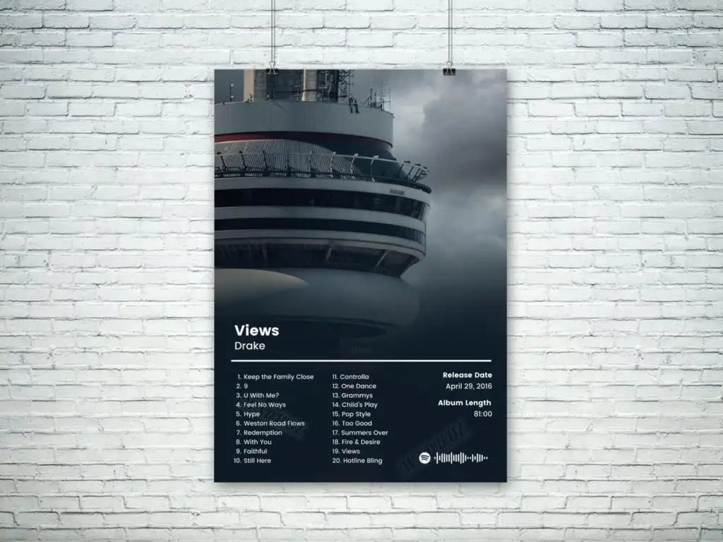 Hip Hop Music Album Poster – Canvas Wall Art Print
