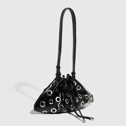 Women Metal Stud Y2k Shoulder Bag
