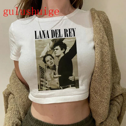 Lana Del Rey Ultraviolence Graphic Crop Top – Women's Vintage Short Sleeve Tee