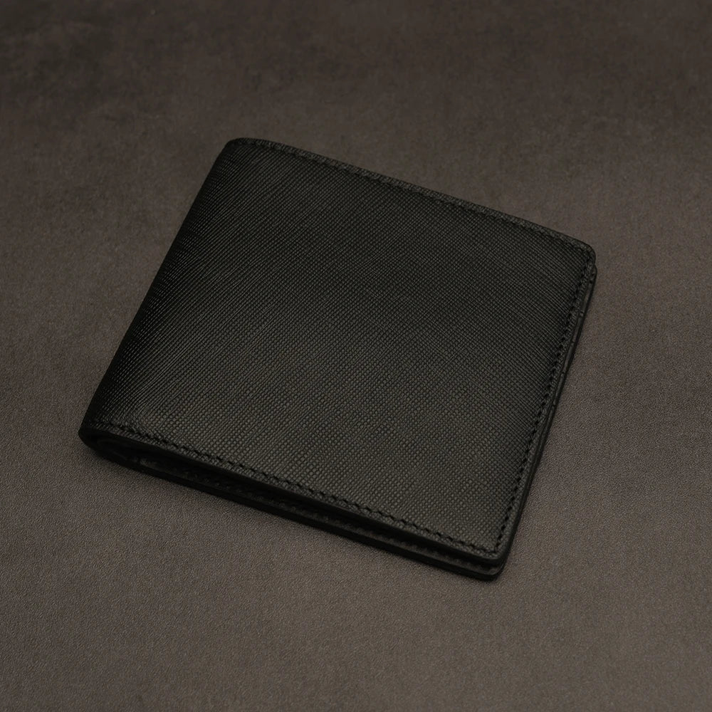Personalized Saffiano Leather Men's Bifold Wallet