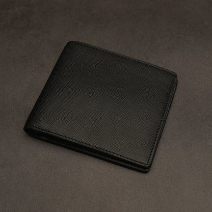 Personalized Saffiano Leather Men's Bifold Wallet
