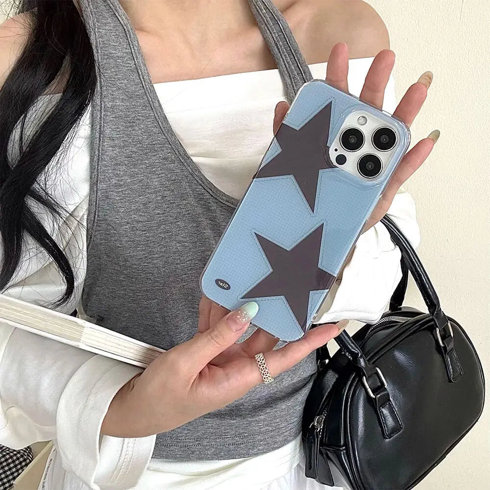 Korean Y2K Star Phone Case for Xiaomi Redmi Note Series