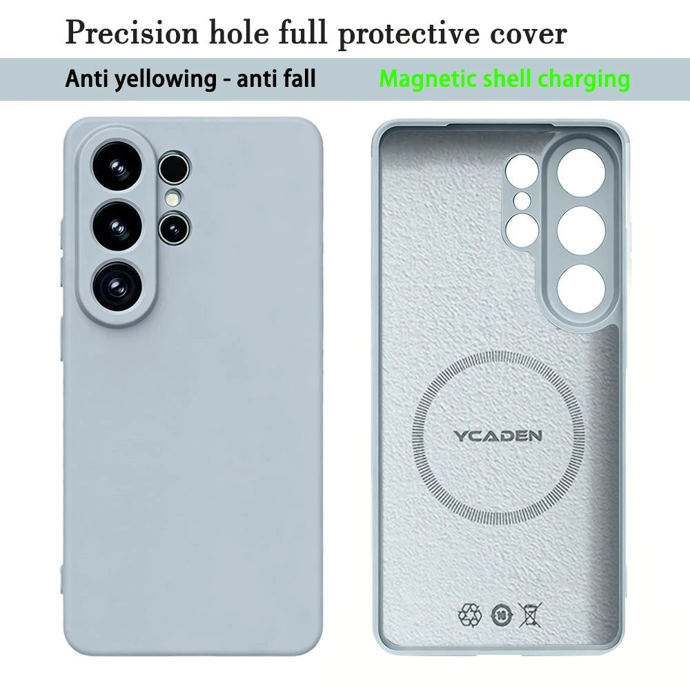 Magnetic Liquid Silicone Samsung Galaxy Case – S24 S25 S26 Series