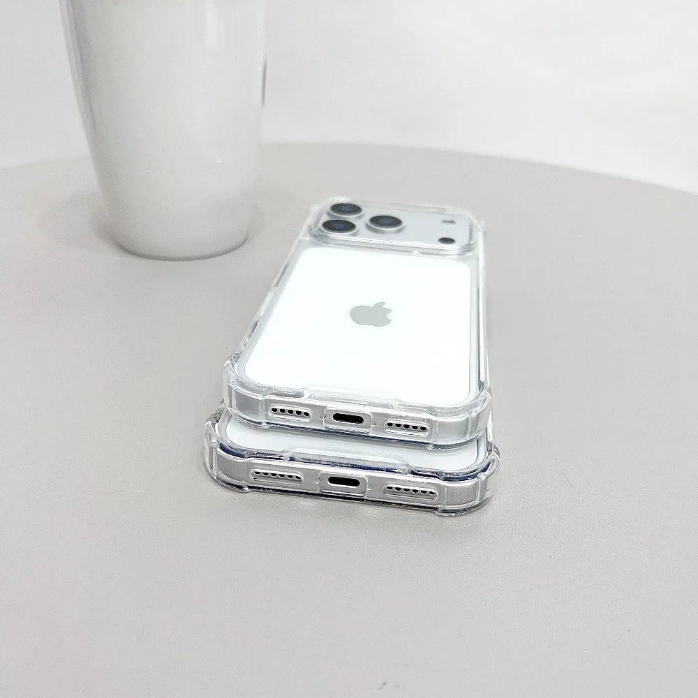 Clear Airbag Shockproof iPhone Case – iPhone 7 to 17 Series
