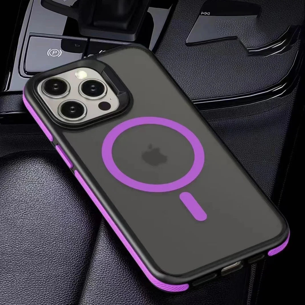 MagSafe Matte Translucent Armor iPhone Case – Shockproof, Multi-Model
