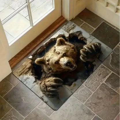 3D Optical Illusion Trap Door Rug – Non-Slip Floor Mat