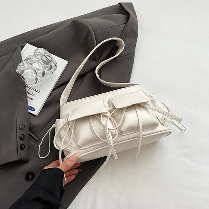 PU Leather Multi-Pocket Crossbody Bag for Women