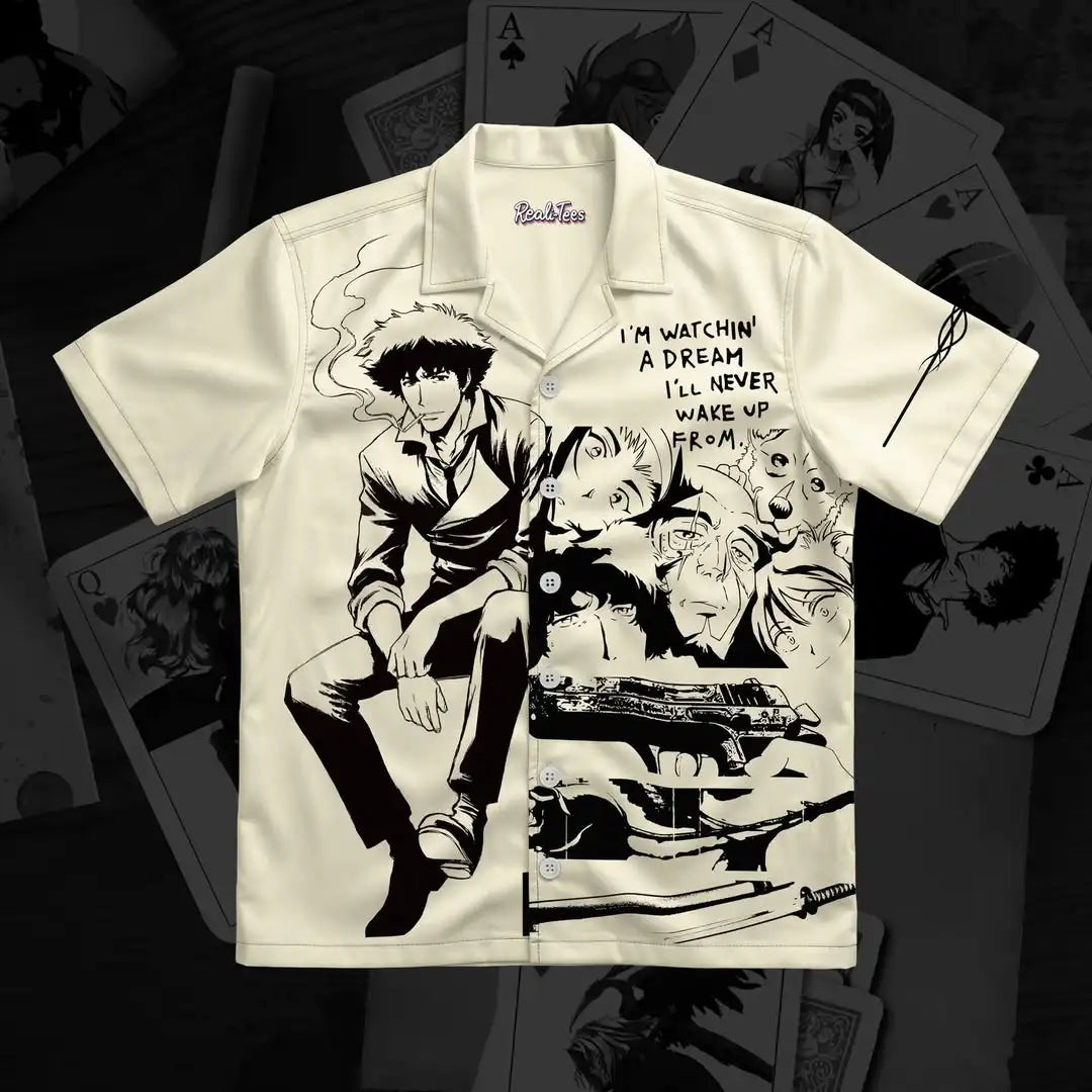 JoJo's Bizarre Adventure Polo Shirt – Dio Brando Manga Graphic Button-Up