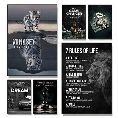 Motivational Quote Wall Art Poster – Inspirational Print for Office & Home Decor