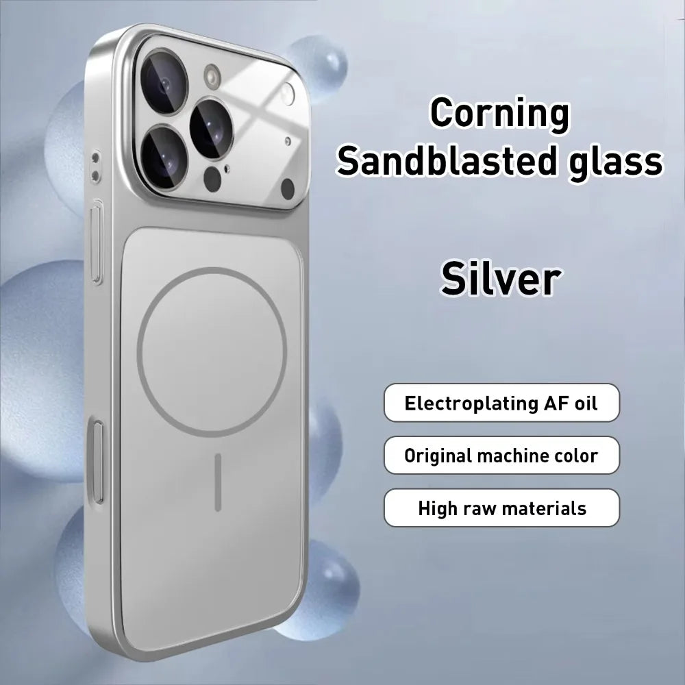 MagSafe Glass Matte iPhone Case – Corning Sandblasted, Wireless Charging