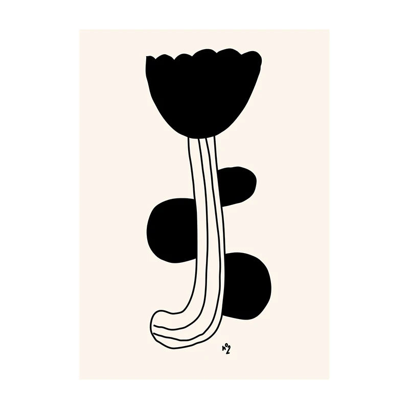 Minimalist Botanical Leaf Art Poster – Matisse-Inspired Wall Decor