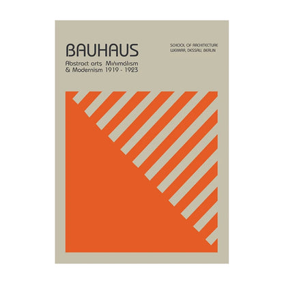 Bauhaus Geometric Abstract Art Poster – Minimalist Wall Print