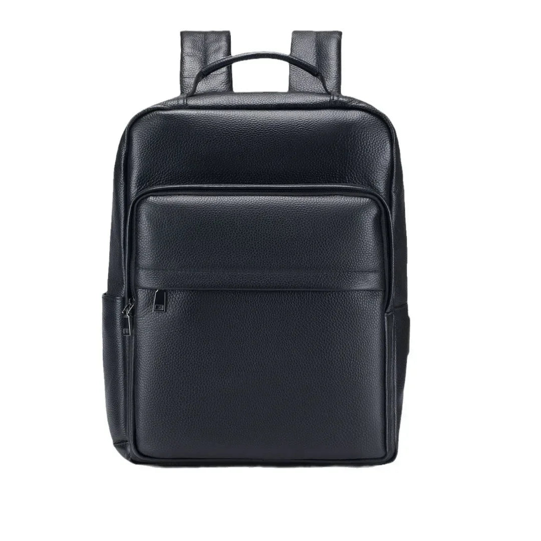 Genuine Leather Men's Laptop Backpack – Luxury Computer Bag