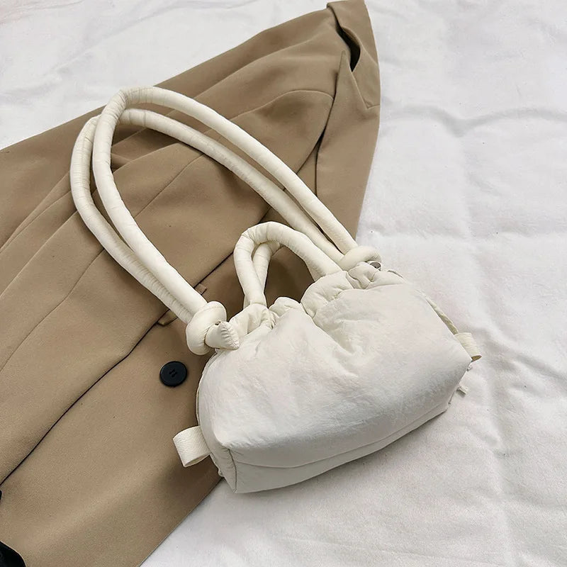 Puffer Tote Bag – Women's Padded Nylon Shoulder Bag