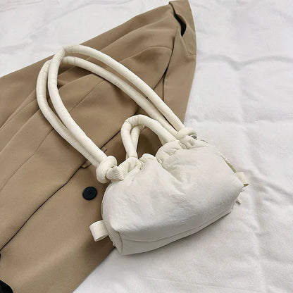 Puffer Tote Bag – Women's Padded Nylon Shoulder Bag