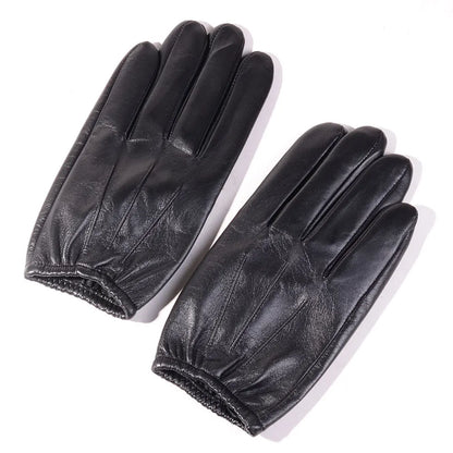 Men's Goatskin Leather Touchscreen Tactical Driving Gloves