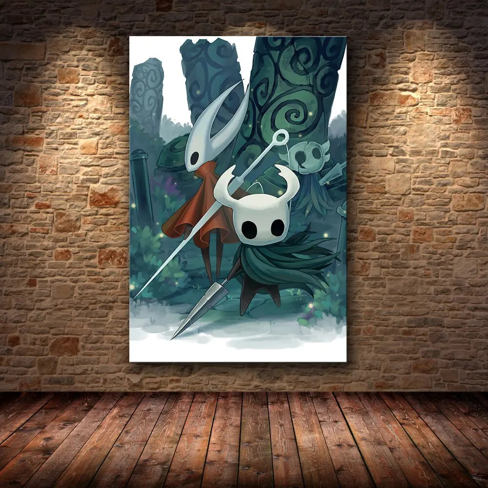 Hollow Knight Hornet Canvas Poster – Video Game Wall Art Print