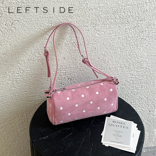 Polka Dot Shoulder Bag for Women – Retro Cute Underarm Purse