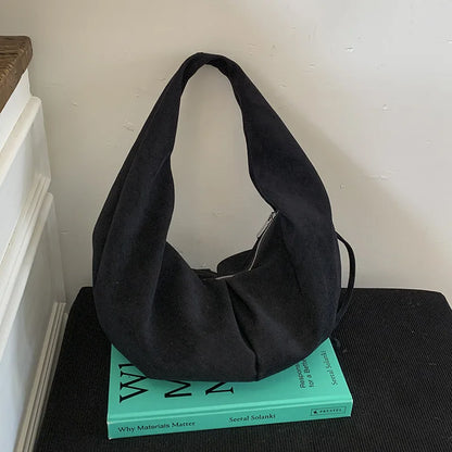 Retro Suede Leopard Print Single Oulder Bag