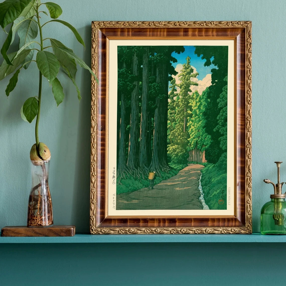 Kawase Hasui Nikko Road Japanese Woodblock Print Poster – Unframed