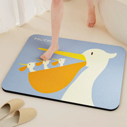 Diatomaceous Earth Bath Mat – Quick-Dry Non-Slip Bathroom Rug