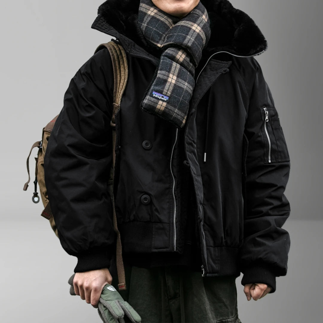Hooded Parka Jacket – Fleece-Lined Heavyweight Streetwear Coat for Men & Women