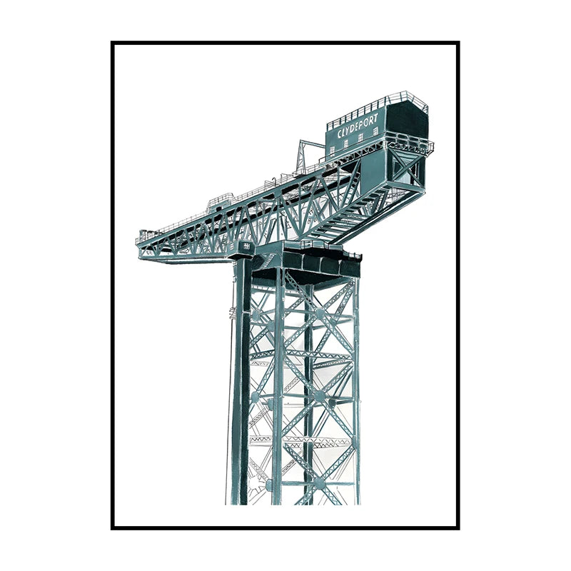 Glasgow Bookshops Wall Art Poster – Watercolor Illustrated Print