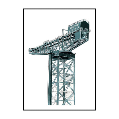 Glasgow Bookshops Wall Art Poster – Watercolor Illustrated Print