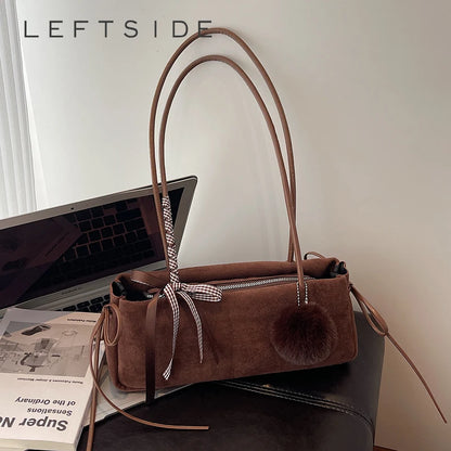 PU Leather Tote Bag – Retro Underarm Shoulder Bag for Women