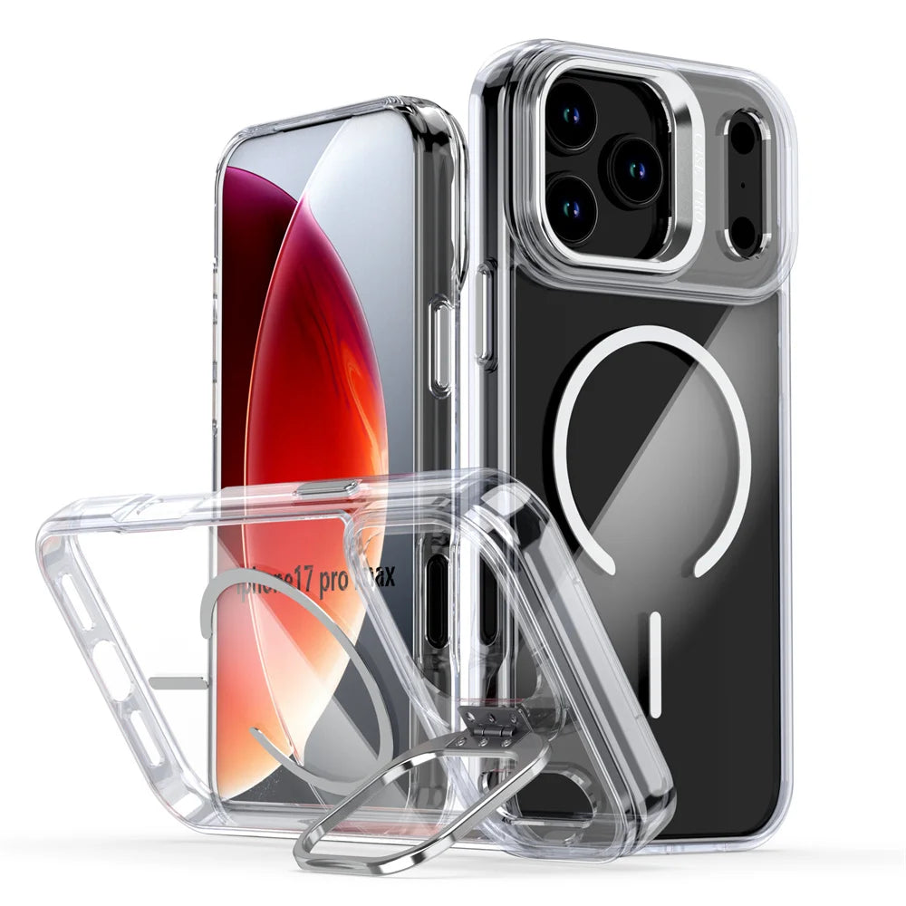 Original Magsafe Invisible Lens Stand Holder Phone Case Iphone 17 Pro Max Air 14 15 16 Plus 13 12 11