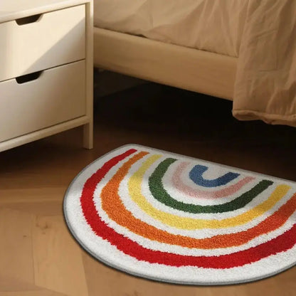 Vikama Modern Rainbow Carpet Warm Stylish Home Decoration Household Entrance Mat Bathroom Floor Mat