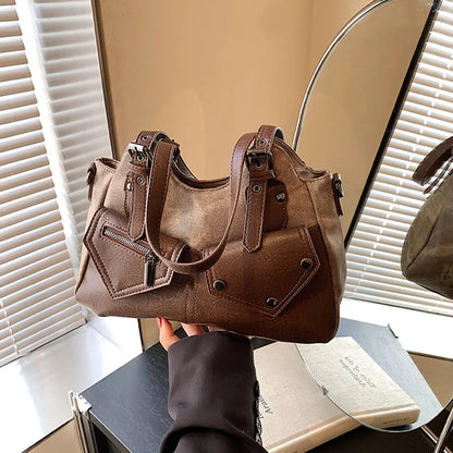 Retro Trendy Shoulder Bags European American High-quality Handbag