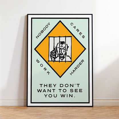 Take the Risk or Lose the Chance Motivational Wall Art Print