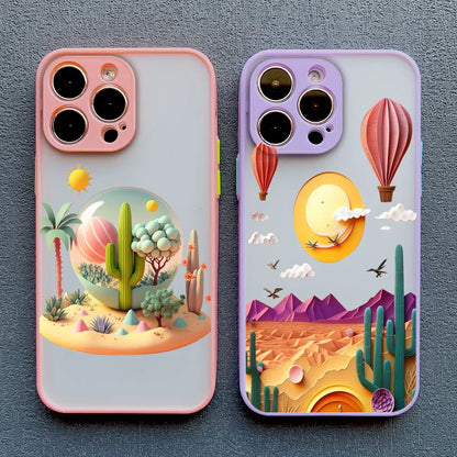 Mountain Landscape Scenery iPhone Case – Colorful Nature Print
