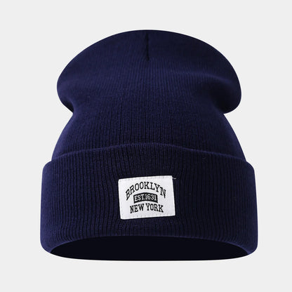 Brooklyn New York Knit Beanie – Unisex Winter Skull Cap