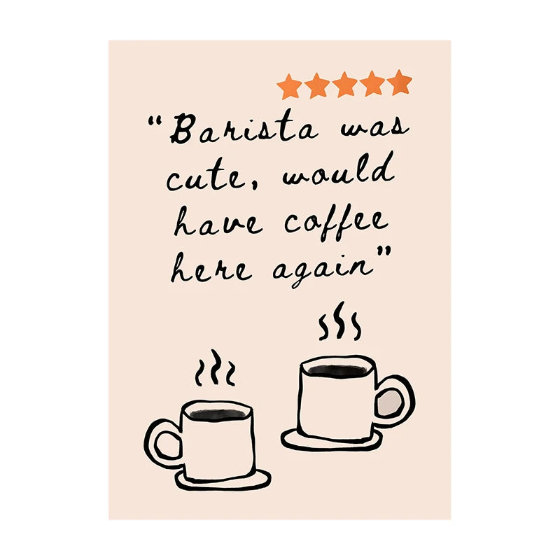 Coffee Diver Wall Art Print – Whimsical Kitchen Poster