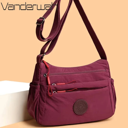 Multi-layer Casual Light Weight Shoulder Crossbody Bags