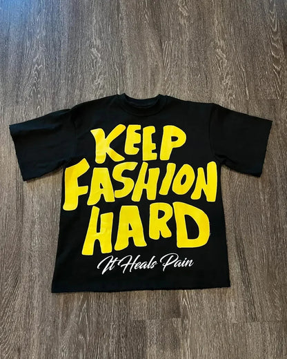 Graphic Print Cotton T-Shirt – Unisex Oversized Streetwear