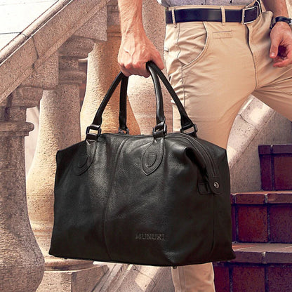 Genuine Leather Duffle Bag – Men's & Women's Travel Bag