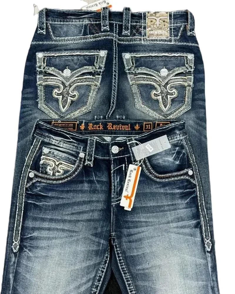 Y2K Wide Leg Baggy Jeans – Vintage Harajuku Streetwear Denim Pants