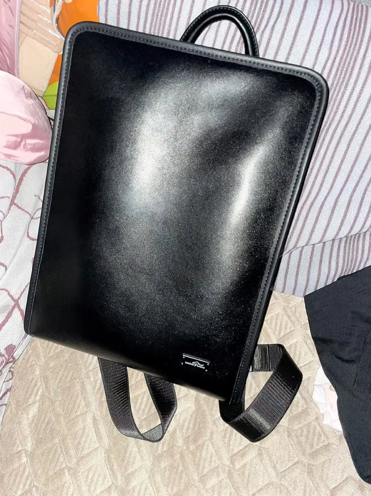 Genuine Leather Men's Backpack – Large Laptop Bag